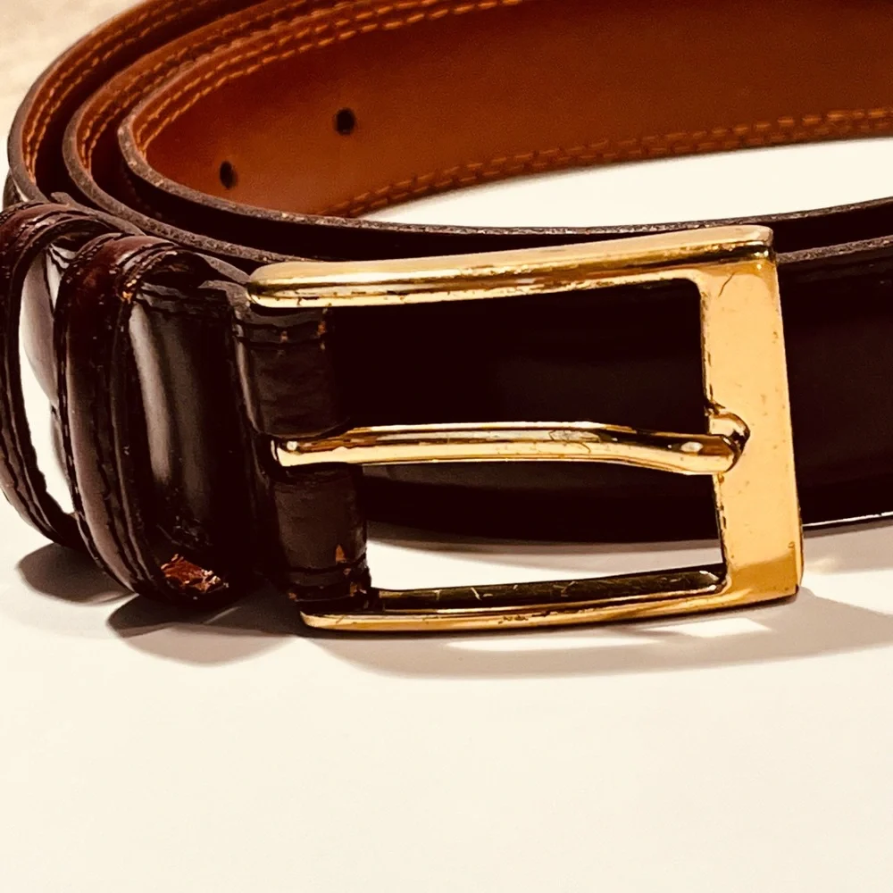 Antigua Dress Belt - Cognac - Picture 2 of 5